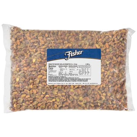FISHER Fisher Roasted No Salt Shelled Pistachios 5lbs 80540